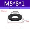 Schwarzer Nylon-Kunststoff Flache Unterlegscheibe Ring M2-M20