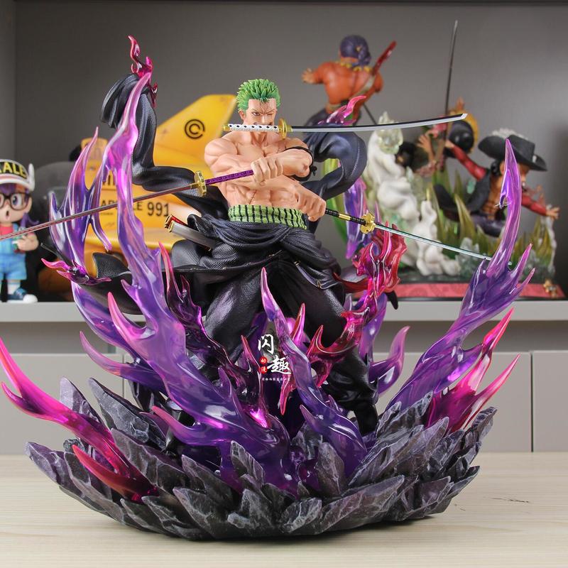 New Hot Sell JT Toys Th Enraged Zoro One Piece Anime Figure Figure Pvc Statue Collection Model Room Decoration Christmas Gifts
