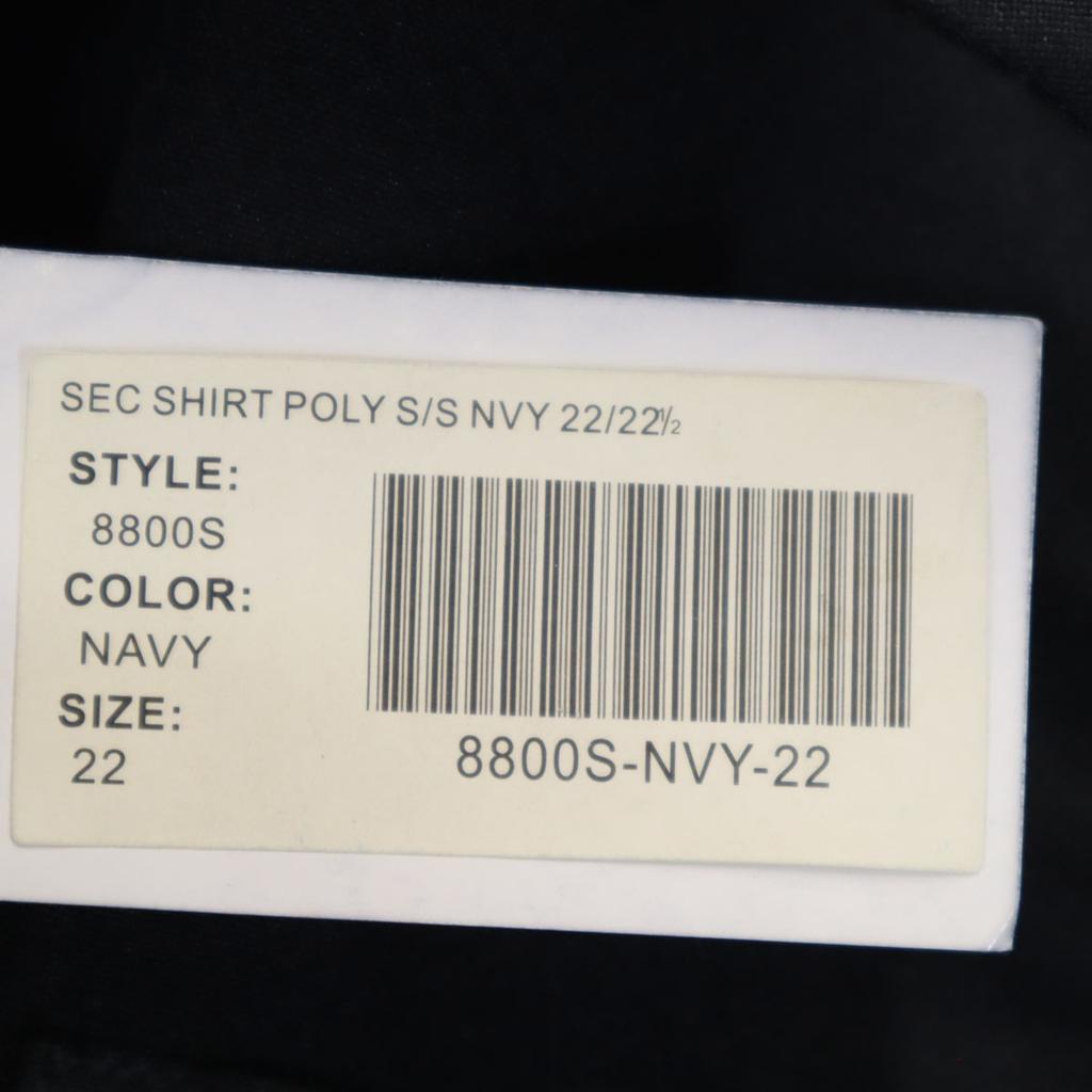 unused NATIONAL PATRO Short sleeve shirt 22 Dark navy Biggs Men's Used