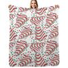 Christmas Tree Snack Cakes Throw Blanket Lightweight Warm Blanket for Indoor Outdoor Use