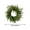 19inch Artificial Pine Christmas Wreath Versatile Front Door Wreath Realistic for Store Gate Decor Accessory Lightweight Sturdy