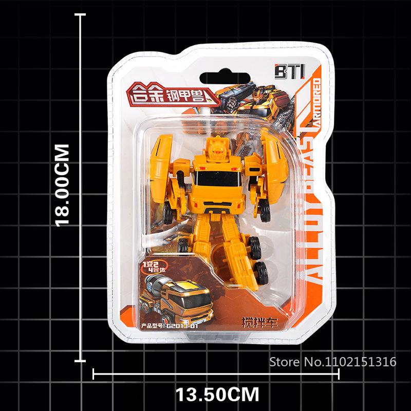 2 in 1 Deformation Robot Train Bulldozer Excavator Transformation Robot Toy Model Toys Movable Engineering Vehicle Robot