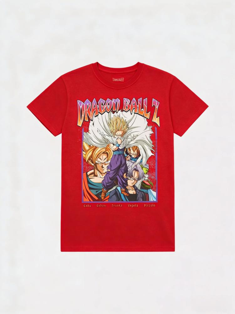 

Bandai 2026 New Dragon Ball Z Group Graphic Print High Quality Unisexs Short Sleeve ParentChild Plus Size Loose Top TShirt 4XL