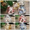 Round Snowflake Christmas Ball Transparent Christmas Tree Decorative  Christmas Tree