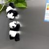 Plush Panda Refrigerator Stickers Cute Convenient Souvenir Panda Day Gifts Fabric Material for Kitchen Decor