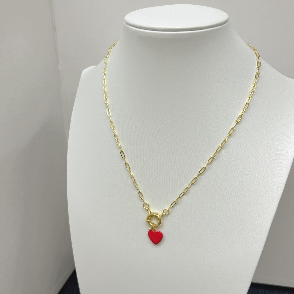 Originaldesign Kupfer Tropföl Rot Wassertropfen Stern Schmetterling Liebe Auge Anhänger Halskette 50cm Charm Damen Party Geschenk