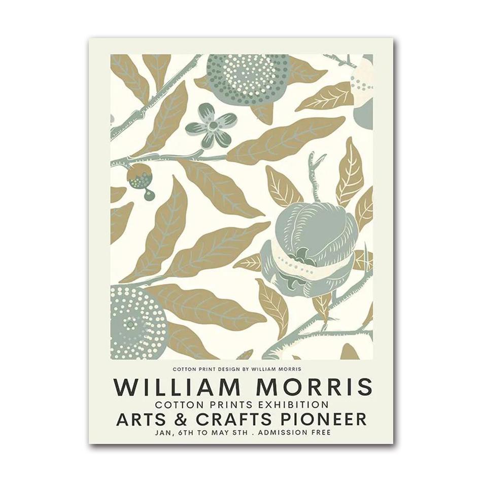 William Morris Museum Ausstellungsgalerie Wandkunst Leinwandbild Nordische Poster und Drucke Wandbilder für Wohnzimmerdekoration
