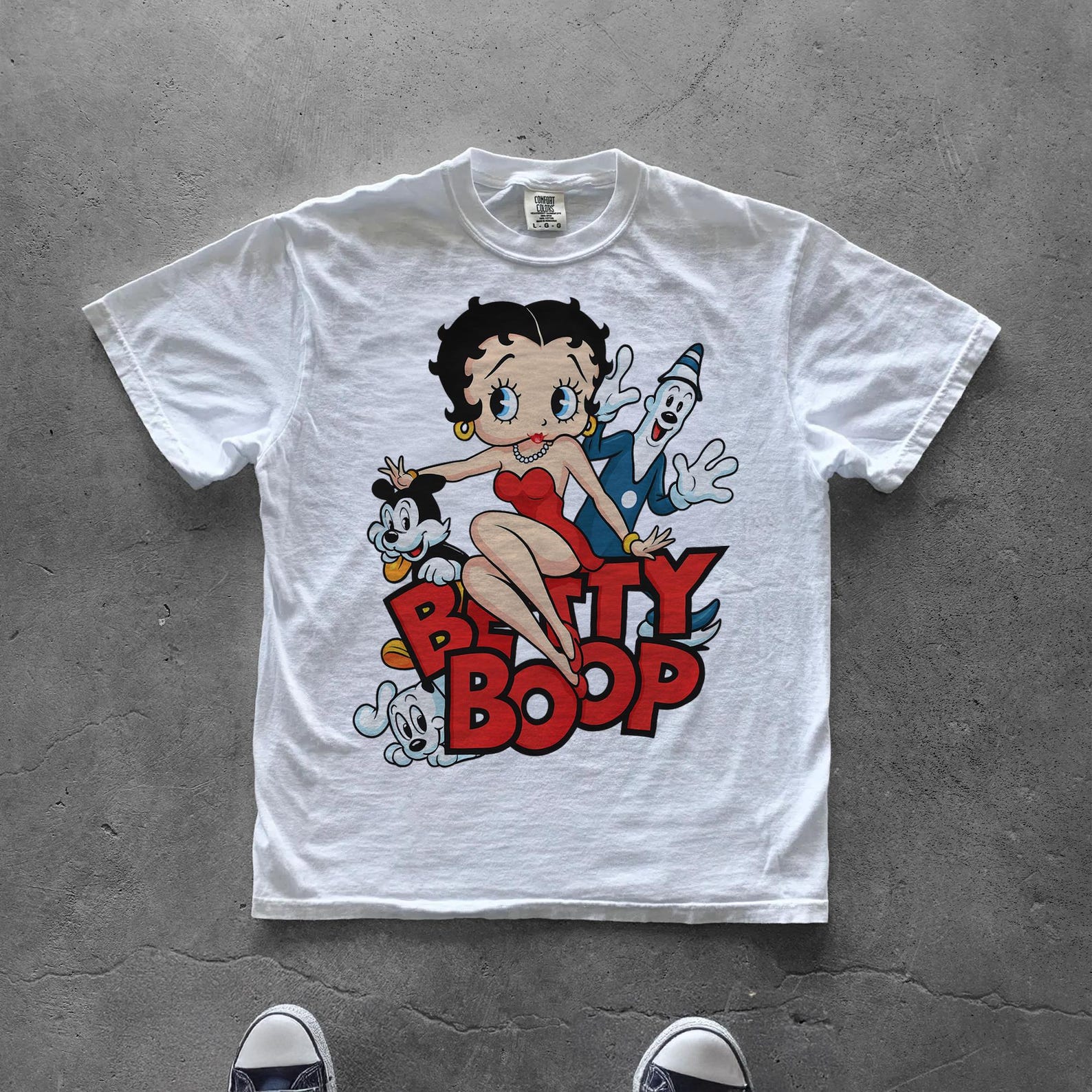 Vintage Betty Boop Retro Graphic Tee, 90s Cartoon Unisex Cotton T-Shirt S
