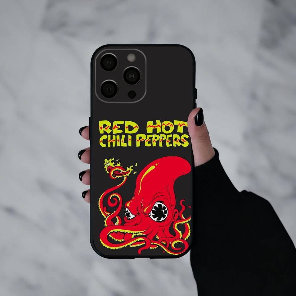 U-Unforgettable Red Hot Chili P-Peppers Bnd   Phone Case For iPhone 17pro, 16,15,14,13,12,11 X XR Plus,Others Soft Black Cover