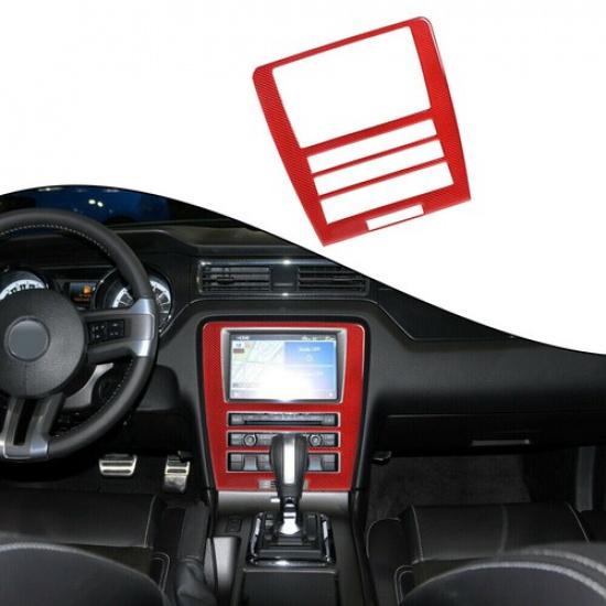 GPS Navigation Radio AC Control Panel Frame Cover Trim For Ford Mustang 2009-13