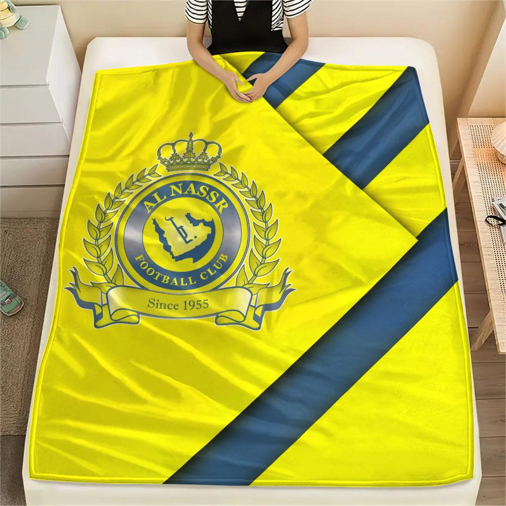 

Al Nassr FC Print Flannel Blanket, High quality Comfortable for All Seasons, Home Decor, Warmth and Comfort 80cm x 120cm