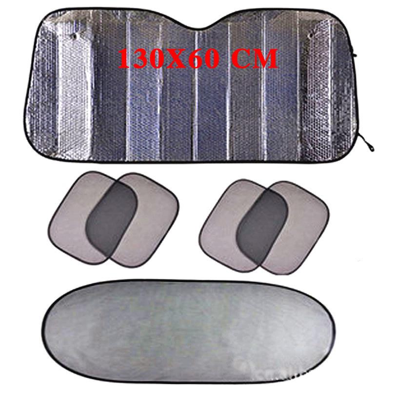 6-Piece Car Sunshade Set for Windshield and Windows - Summer Essential