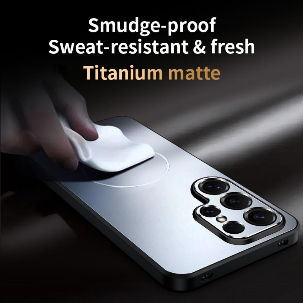 For Magsafe Ultrathin Magnetic Phone Case For Samsung S26 S25 A56 A36 A26 Ultra Plus Wireless Charge Metallic Paint Back Cover