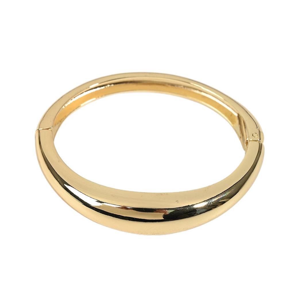 Stylowa bransoletka ze stopu, owalna, w stylu light luxury