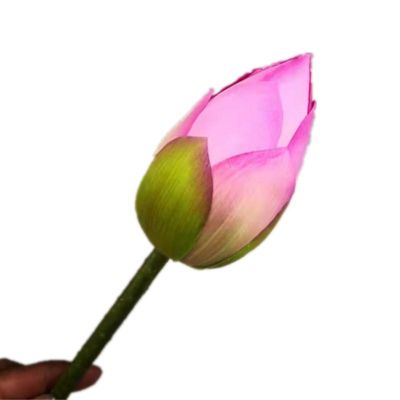 10pcs Artificial Lotus Flower Branch Faux Lotus Seedpod Green Plant Water Lily