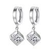 Korean Style Rubik's Cube Love Square Earrings – Cute Fashion Dangle Studs for Women