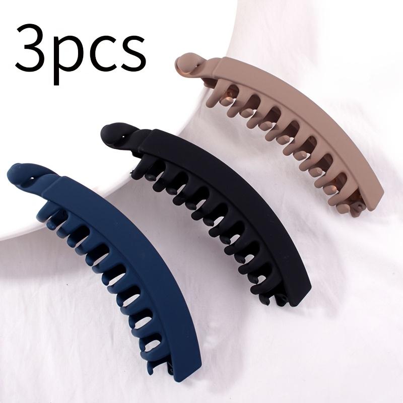 

[Большие заколки-бананы] Набор из 3 больших заколок-бананов | Прочная заколка для хвоста, вертикальная заколка, высококачественная заколка-твист для ежедневного использования 3pcs