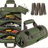 Waterproof Magnetic Buckle Tool Roll Oxford Fabric Tool Bag for Home Storage and Multi-Purpose Use