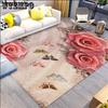 Flower Living Room Carpet Tea Table Carpet Room Home Use Stain Resistant Floor Mat Bedroom Bedside Carpet