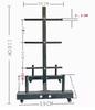 Mobile Barbell Plate and Olympic Bar Storage Rack for Home Fitness