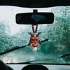 Japanese Oni Samurai Helmet Car Hanging Pendant Samurai Kabuto Masks Car Rear View Mirror Pendant Halloween Car Decorations Gift