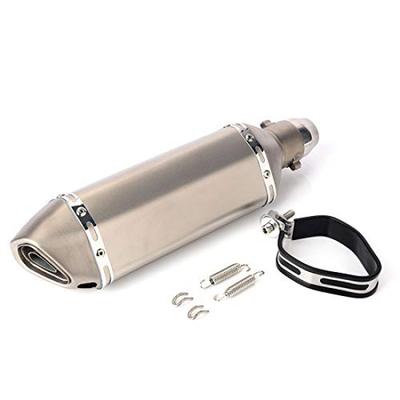 Ranzek Stainless Steel Exhaust Pipe Muffler for Ninja 250R 250 300 Z250 Z300 Anti-Slip 2013-2018 (370 Titanium)