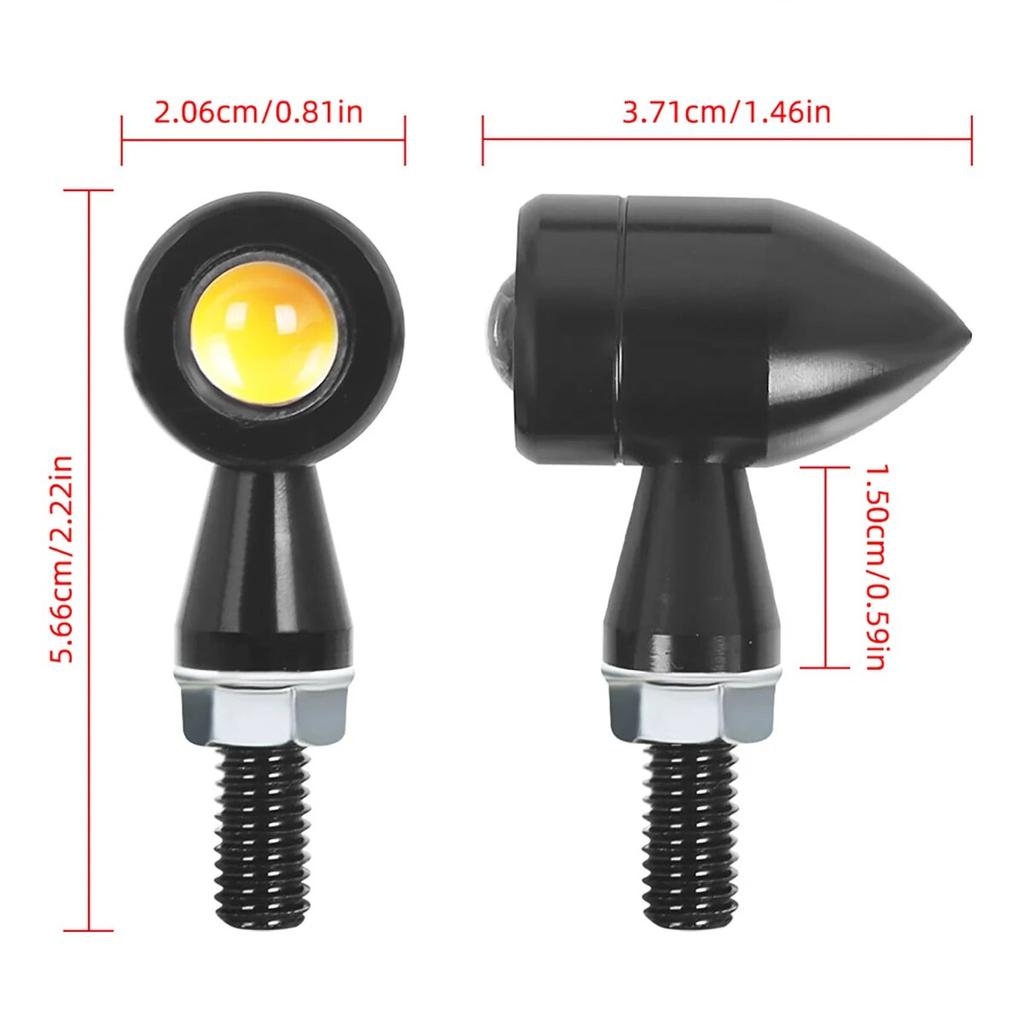 2X Eagle Eye LED Motorcycle Signal License Plate Light Motorcycle Taillight Yellow Moto Accessories Motorbike Brake Lamp