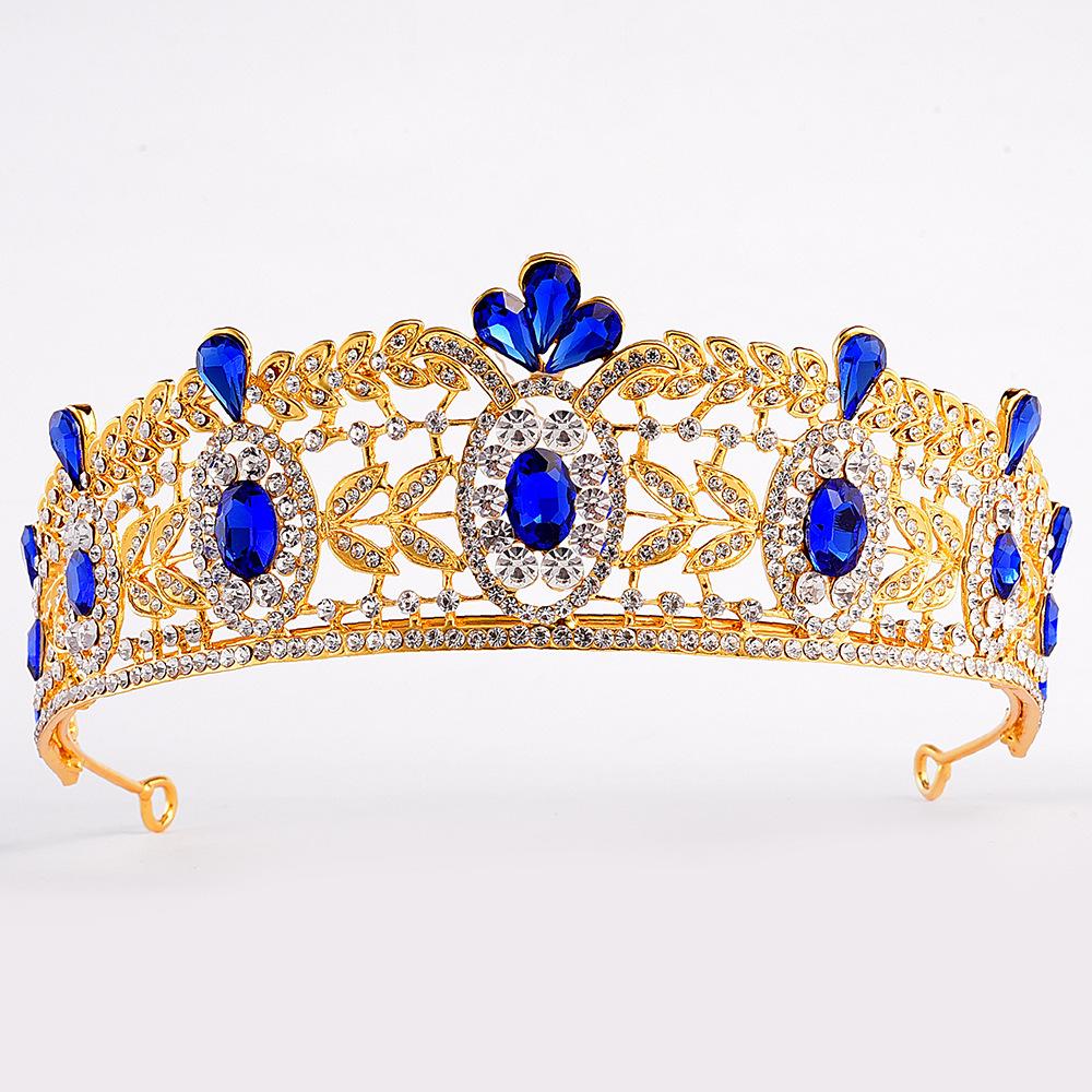Nuovo stile full diamond e multi-cristallo lusso barocco europeo lega accessori corona da sposa