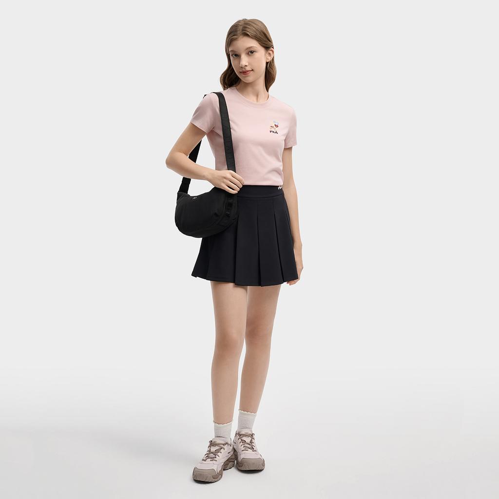 Fila Original Surf Balloon T Classic Simple Embroidered Logo Cat Retro Sports Casual Versatile Comfortable Short Sleeve T-Shirt F51W619101FPK