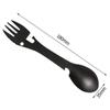 Outdoor-Überlebenswerkzeuge 5 in 1 Camping Multifunktionales EDC-Kit Praktische Gabel Messer