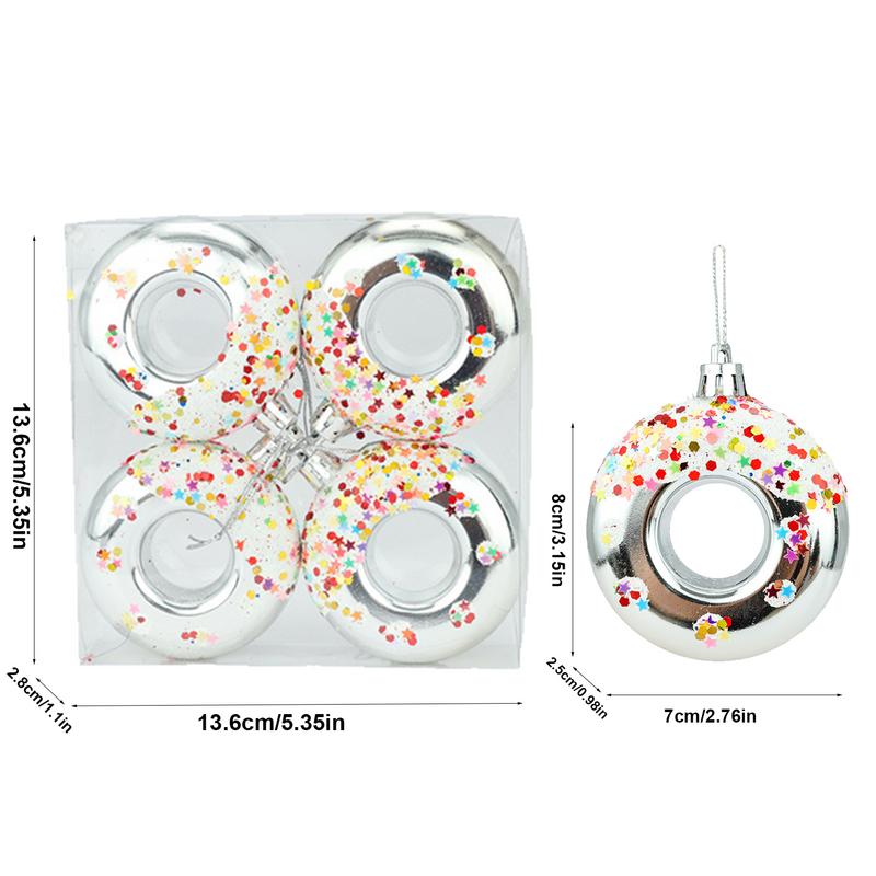 Donut Ornaments For Christmas Tree Christmas Tree Donut Ornaments Tree Ornament Christmas Tree Decor For Tea Tree Pendant Home