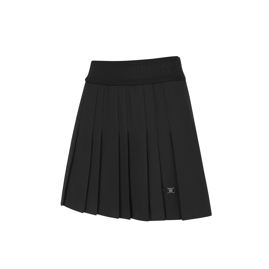 Anew Golf W Fleece Pleated Sq_Bk