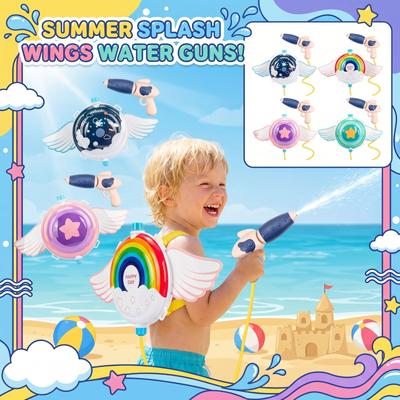New Children's Backpack Water  Toy Summer Pull-out Water  Beach Water Fight Squirt  Water Toy