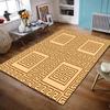 Greek Key Pattern Design Rug Non-slip Rug Suitable for Living Room and Bedroom Sofas