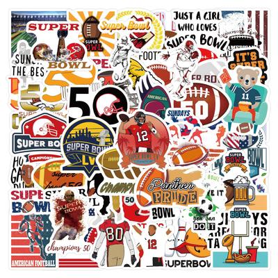 60 Nuovi Adesivi Graffiti SuperBowl Quaderno Decorativo Chitarra Adesivi Impermeabili Personalizzati