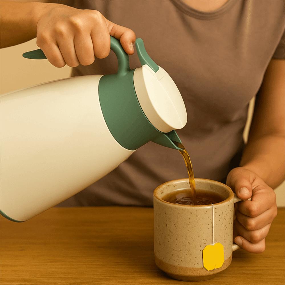 Nepropustná termoska Skleněná vnitřní nádoba Vakuová láhev Kreslená izolovaná konvice Použití v kanceláři