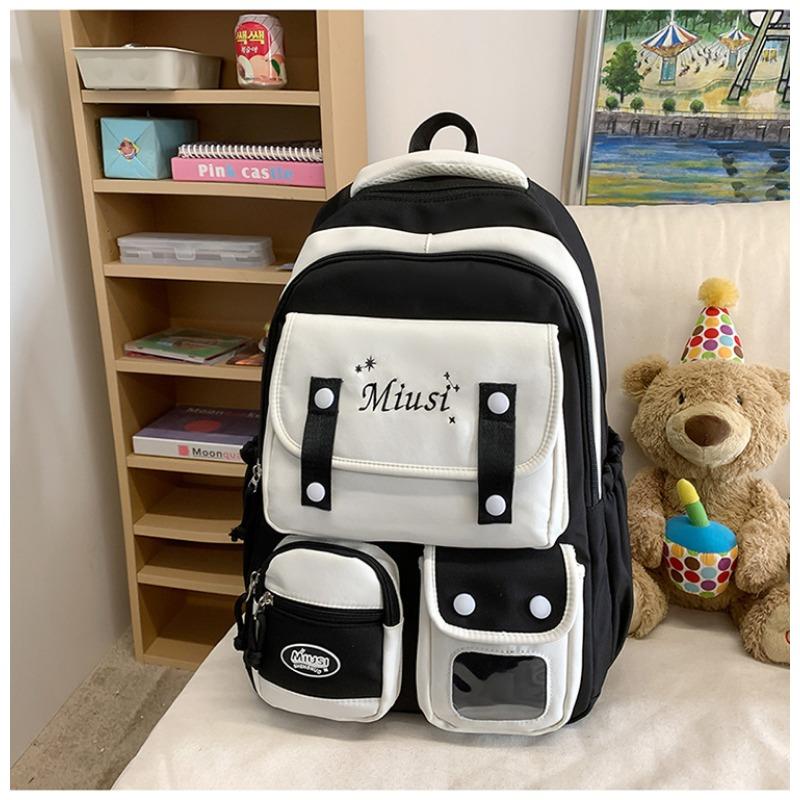 School Bag New High-value College Style Fresh and Sweet Candy-colored Backpack Junior High School Students Lightweight Backpack