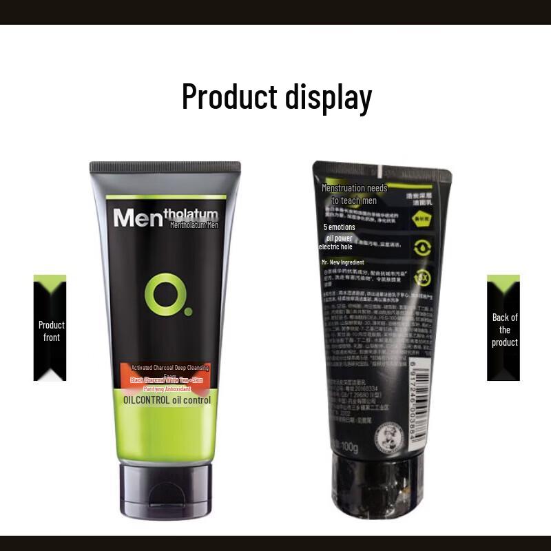 MENTHOLATUM Charcoal Oil-Control Face Wash 3-Pack