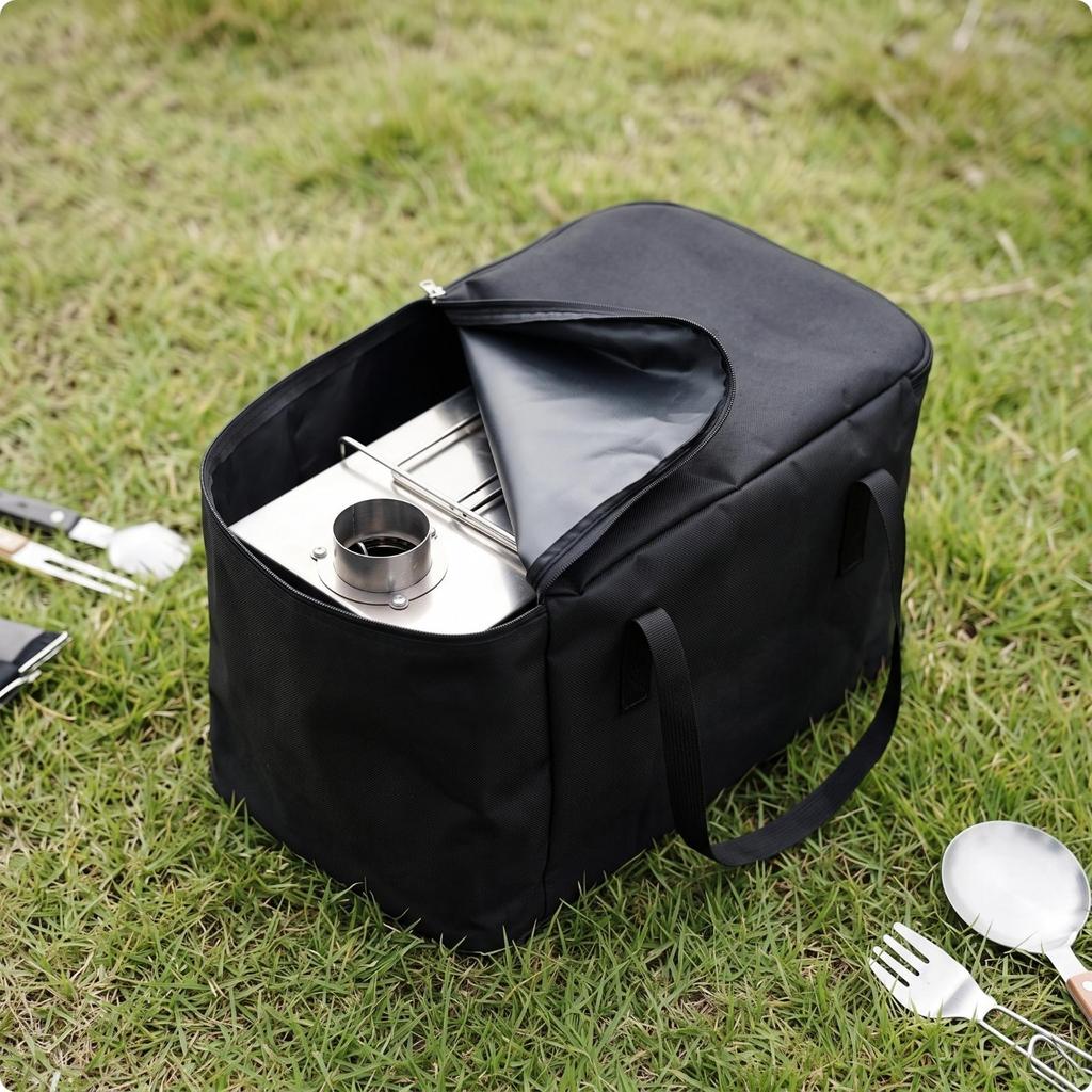 Camping Cooktop Storage Bag Soft-Sided Camp Carry Compact for Travel