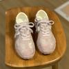 Lan Cabinet Taro Purple German Training Shoes Women's Forrest Gump Shoes 2025 Spring New Women's Shoes Show Small Non-slip Casual Sports Shoes