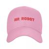 Classico Cappellino da Baseball con Logo Mr Robot per Donna Unisex Personalizzato Regolabile Adulto Cappellino da Papà Hacker FSociety Hip Hop Cappellini Snapback