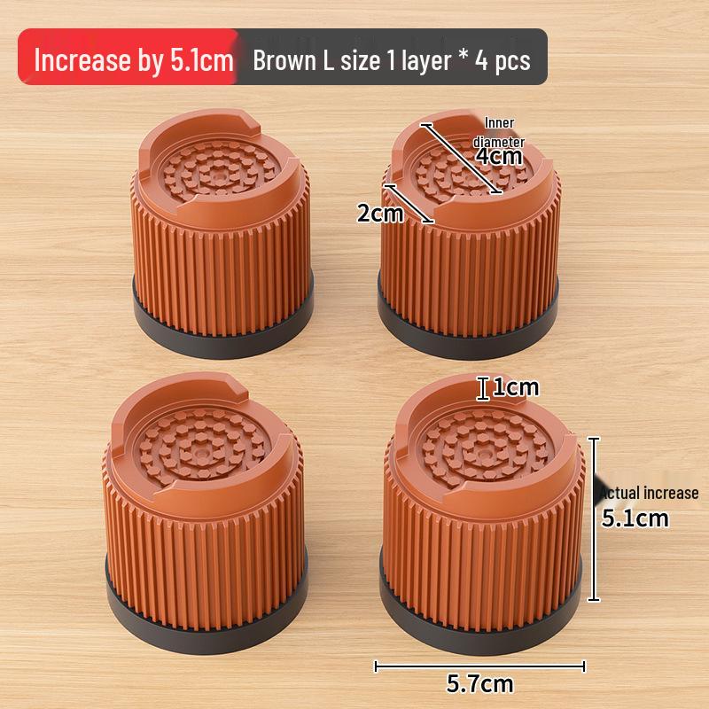 Non-Slip Furniture Heightening Pads for Table, Sofa, Coffee Table, TV Cabinet - Shockproof Leg Risers