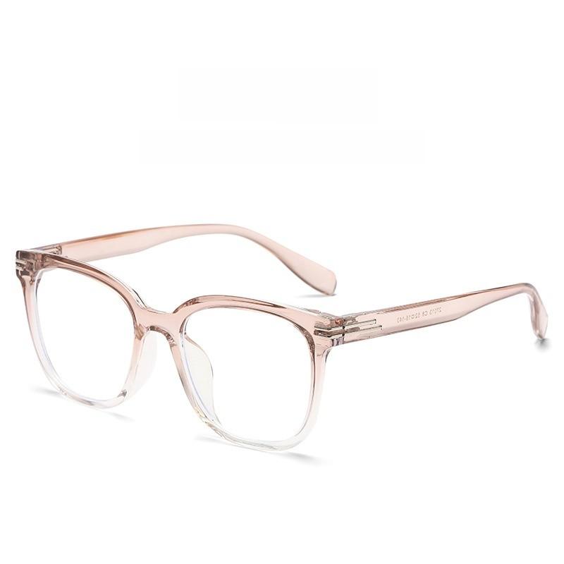 Tr90 Unisex Blue Light Blocking Square Glasses With Resin Frame For Office And Casual Wear