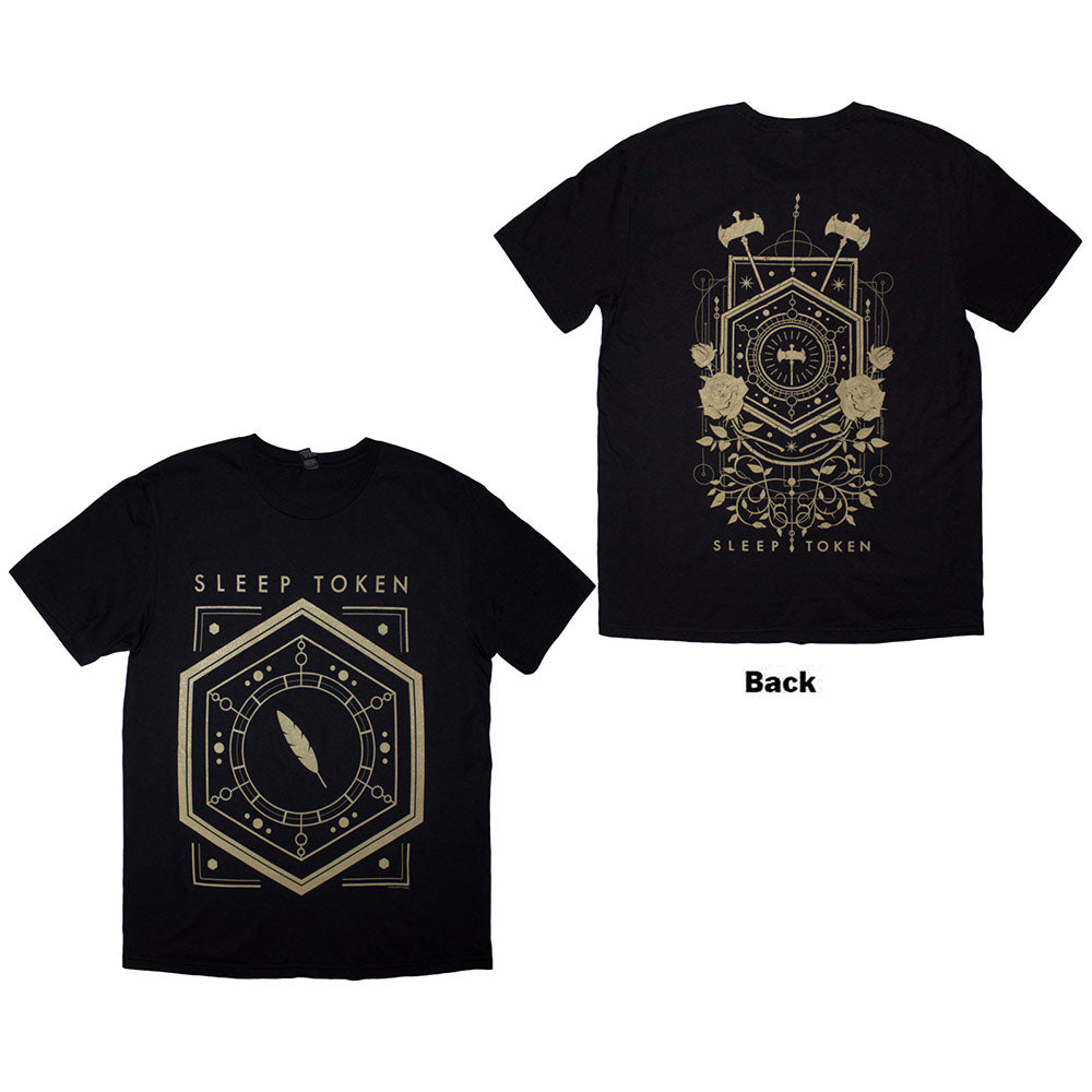 Sleep Token TShirt Emergence Feathered Host Black Back Print OFFICIAL NEW S