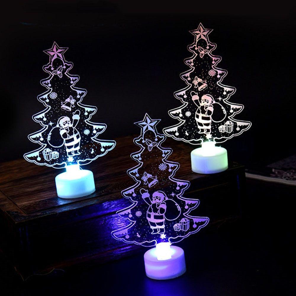 Мигающая Рождественская Елка Рождественские Украшения Светодиодные Электронные Игрушки Красочная Рождественская Елка Ночник Рождественские Подарки
