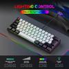 2025 New Mini 60% Compact Wired Keyboard 61 Keys RGB Backlight Membrane Keyboard For Windows PC Office Laptop Computer