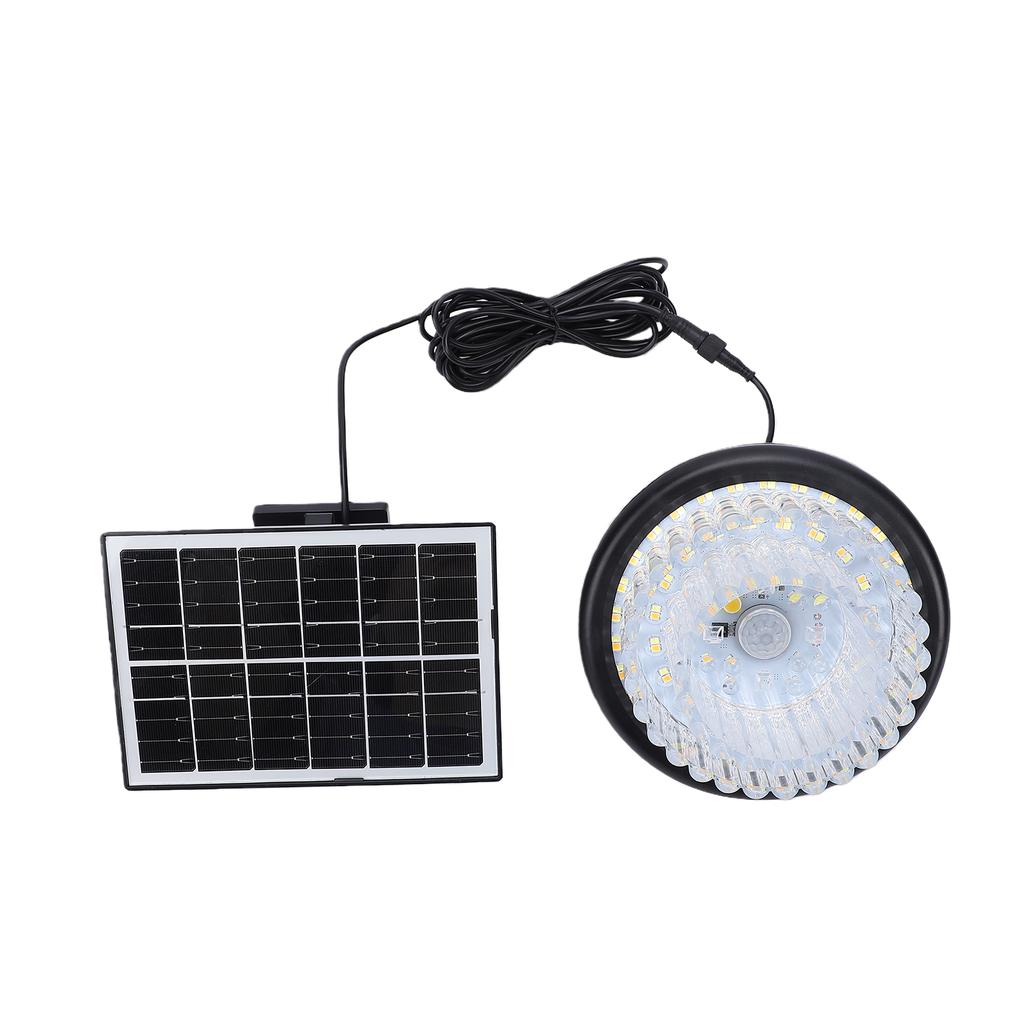 Solar Hanging Light, Crystal Chandelier, Motion Sensor Light with Solar Panel, Decorative Pendant Light, 2700K 6500K