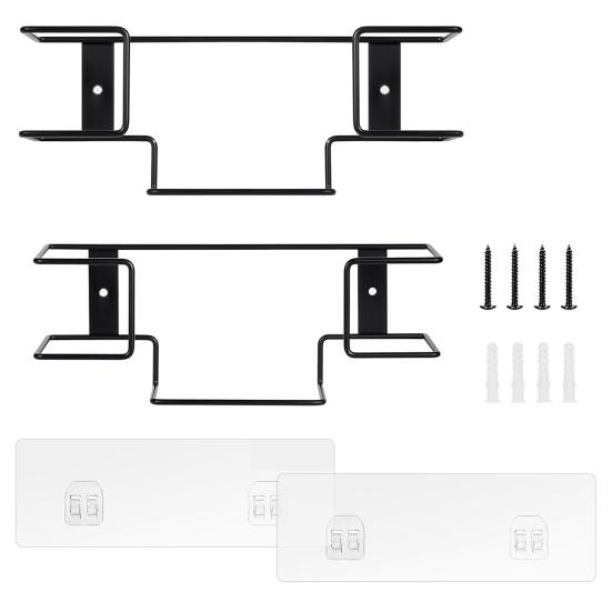 

Металлический держатель перчаточного ящика с винтами Настенный противоскользящий ящик для салфеток Настенный органайзер Здравоохранение Общественное питание Стоматолог Одноразовая стойка для хранения перчаток чёрный
