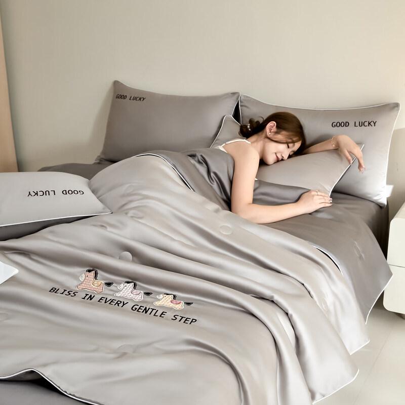 OLOEY Washable Ice Silk Summer Cooling Quilt