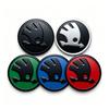 1Pcs 43mm Car Steering Wheel Emblem Sticker Skoda Logo Auto Interior Decal Badge For Skoda Octavia Superb Rapid Kamiq Karoq Kodiaq